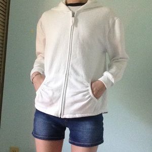 White Hoodie - Hanes